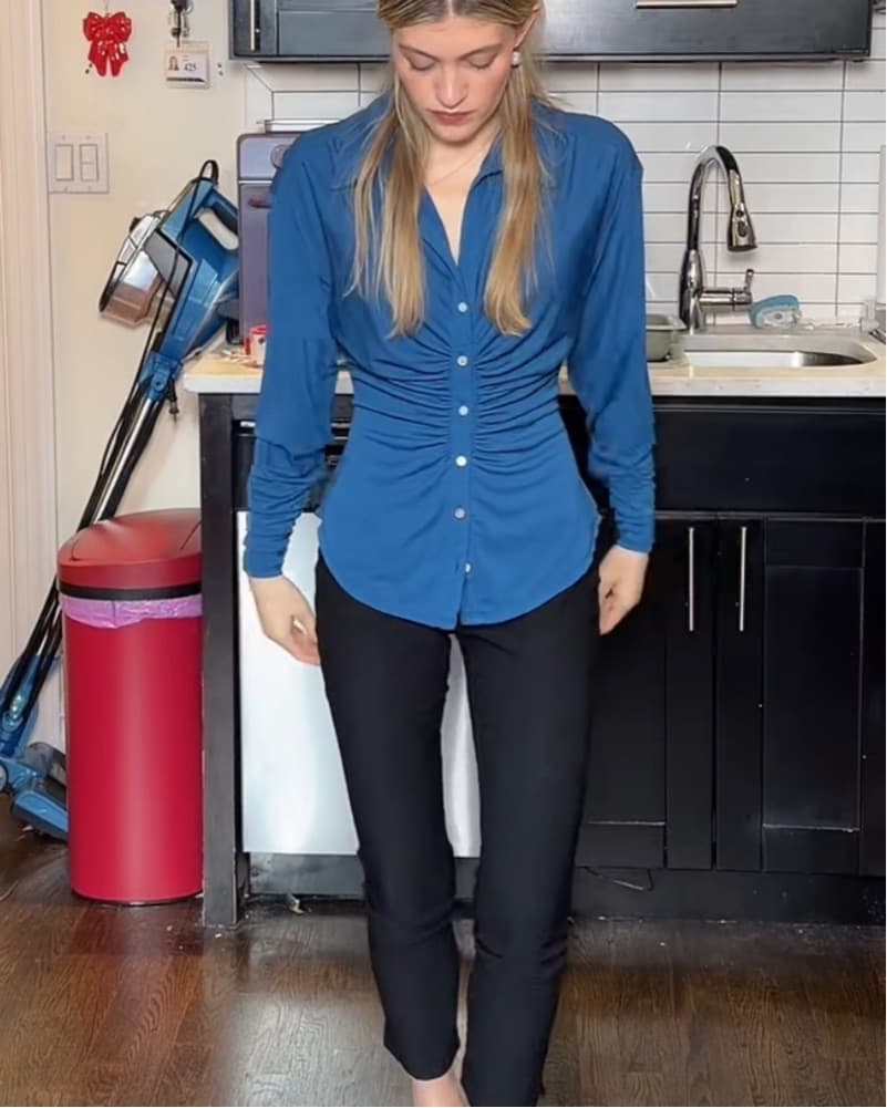 Cinq à Sept ruched waist blouse  - Image 3