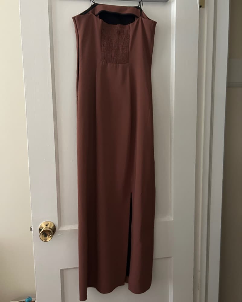 Elegant brown Maxi Dress - Image 2