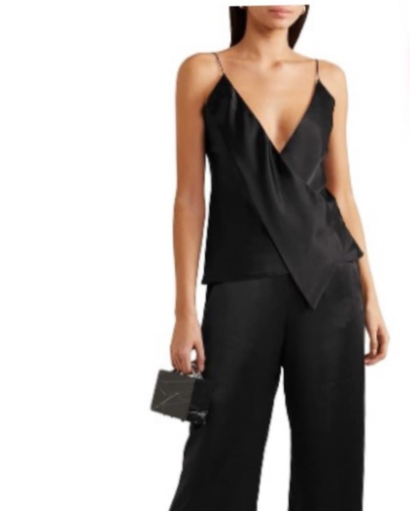 Silk plunge Michael Lo Sordo Top - Image 2