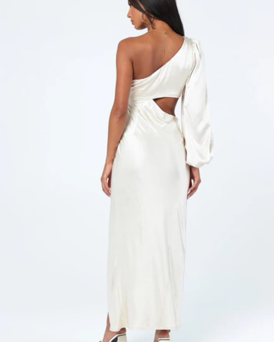 Greek Goddess Champagne Dress - Image 4