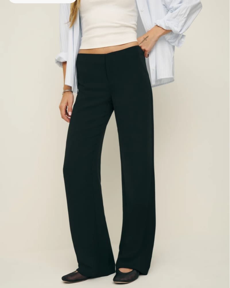 Reformation Vida Low Rise Trousers - Image 2
