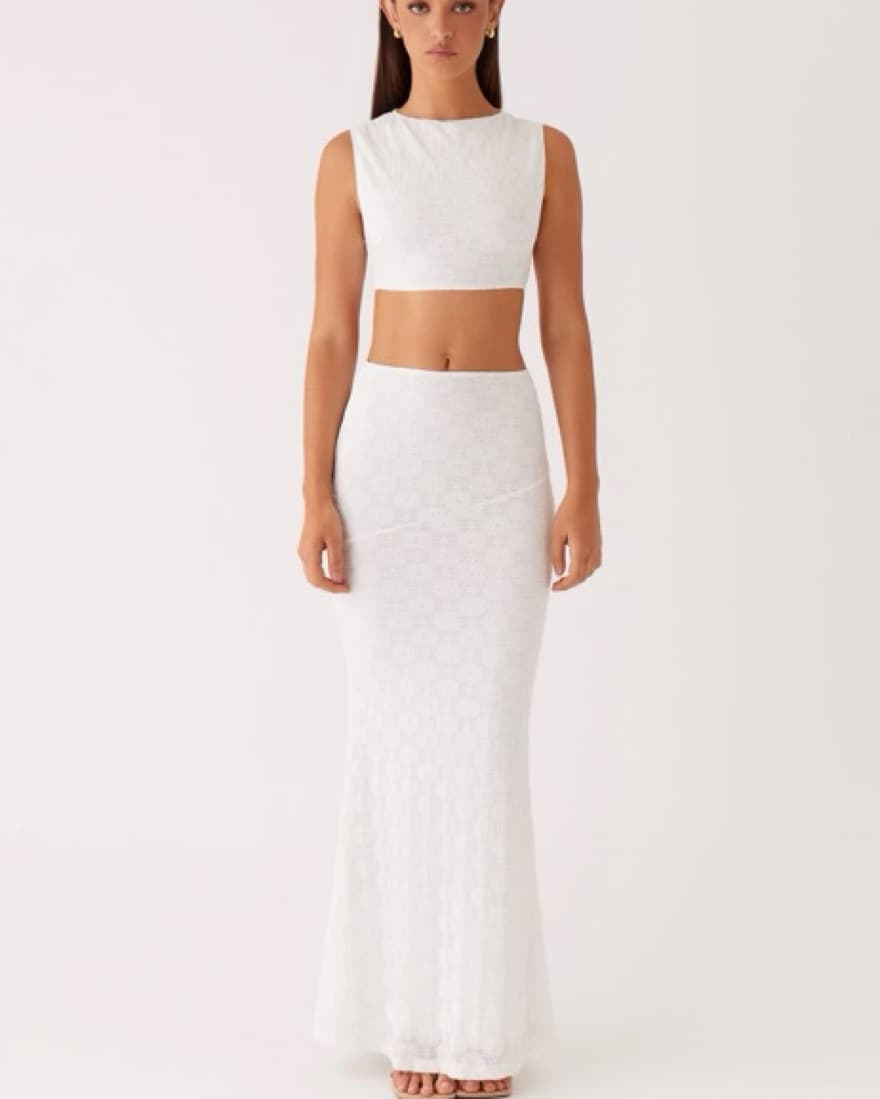 WHITE TWO PIECE SET  - Image 2
