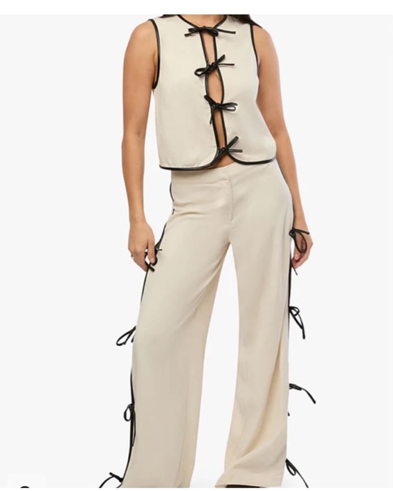 Matching Set - Linen & Leather - Image 1