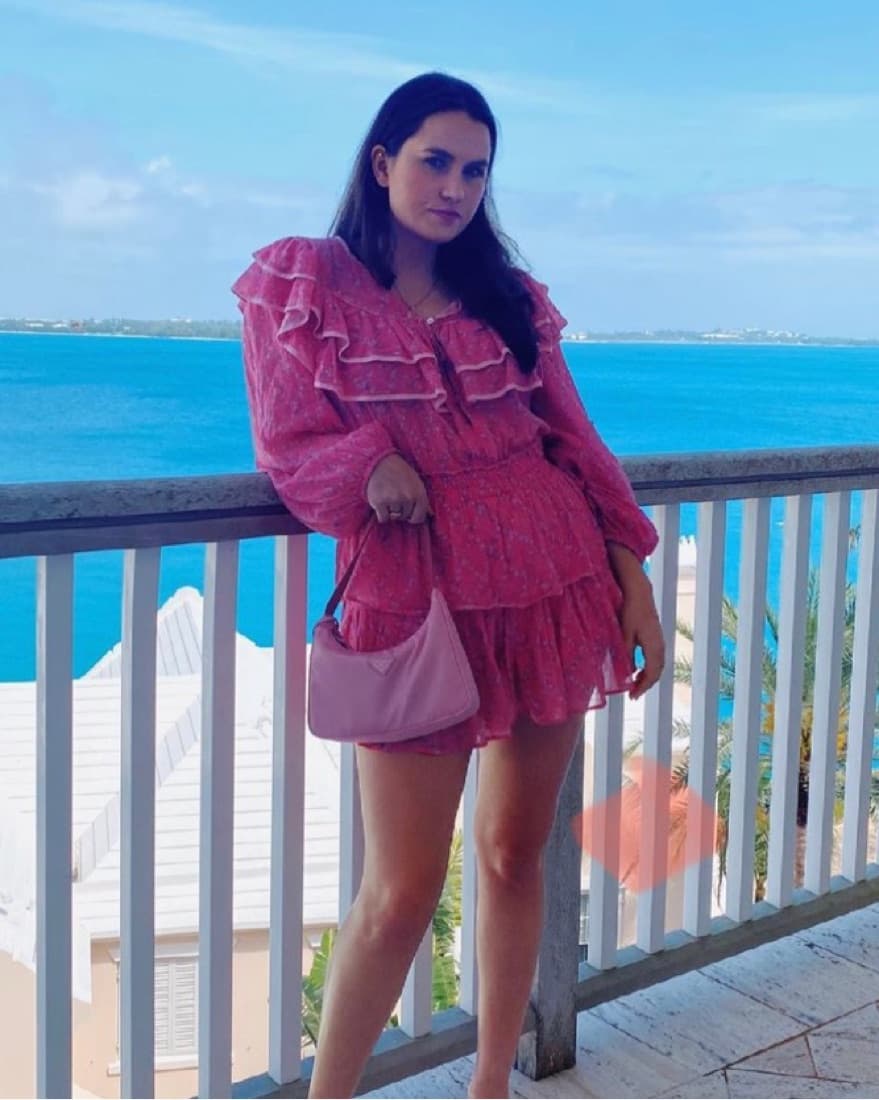 Pink Love Shack Fancy Frilly Dress - Image 1