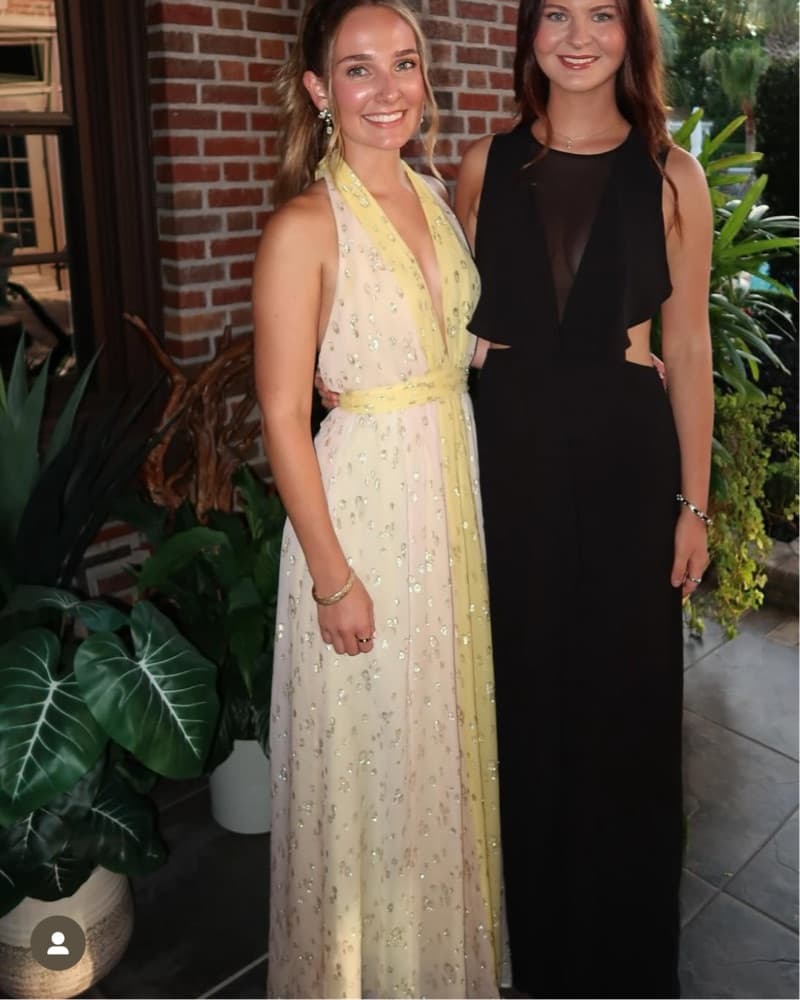 Metallic Spotted Halter Gown - Image 6