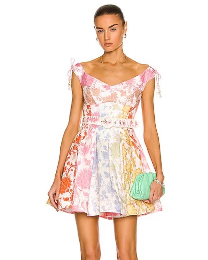 $795 Zimmermann Postcard Spliced Dress - Image 1