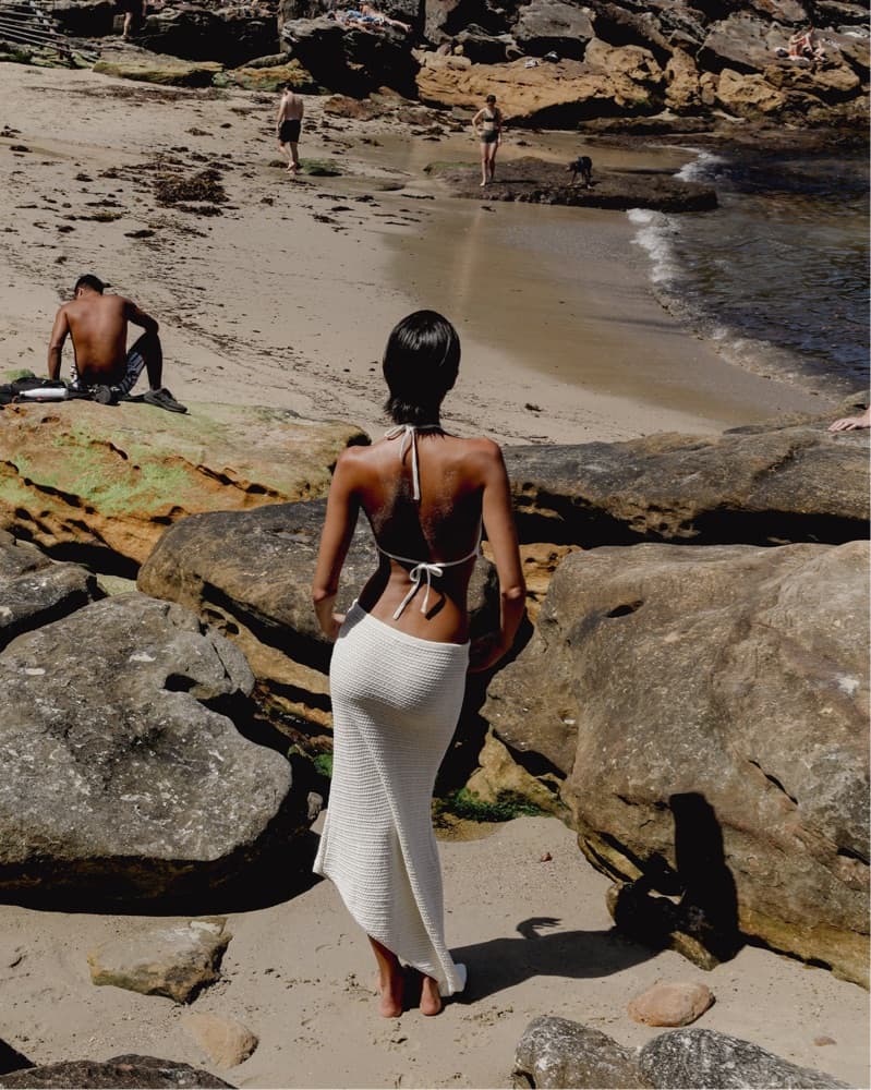 Chic Asymmetrical Crochet Maxi Dress - Image 2
