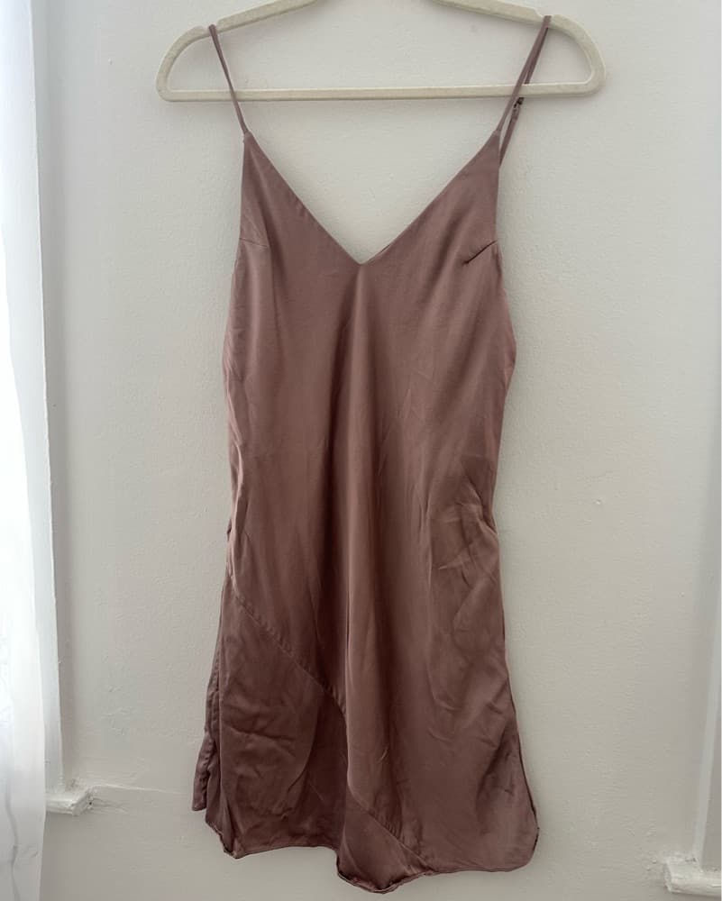 Fleur du Mal 100% Silk Slip Dress — Size - Image 1