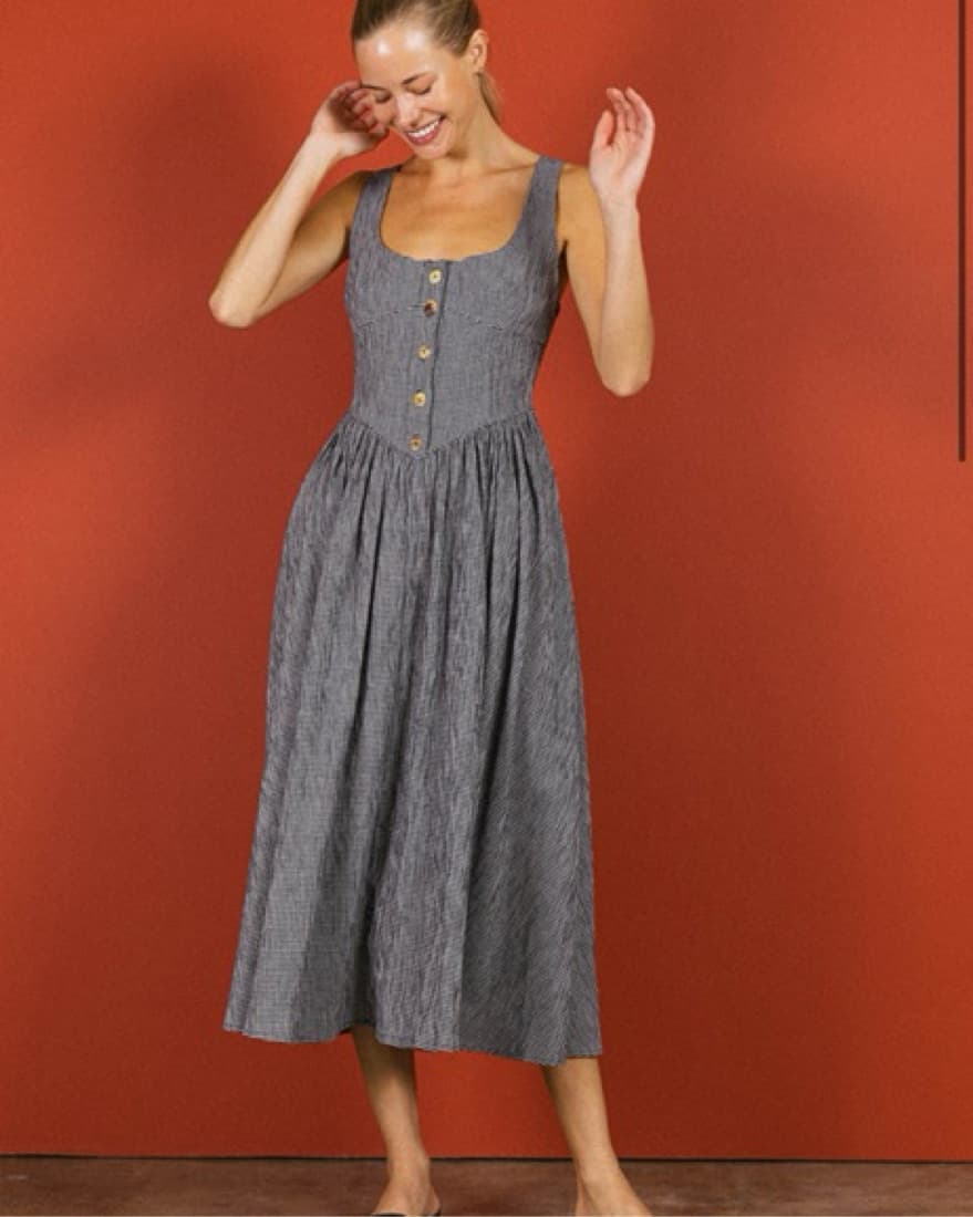 Ciao Lucia Coretta Gingham Dress - Image 1