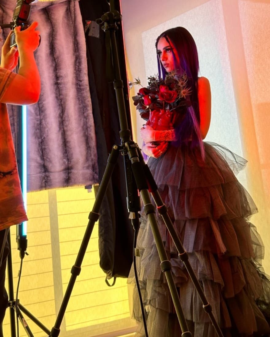 Tulle Maxi Dress - Image 1