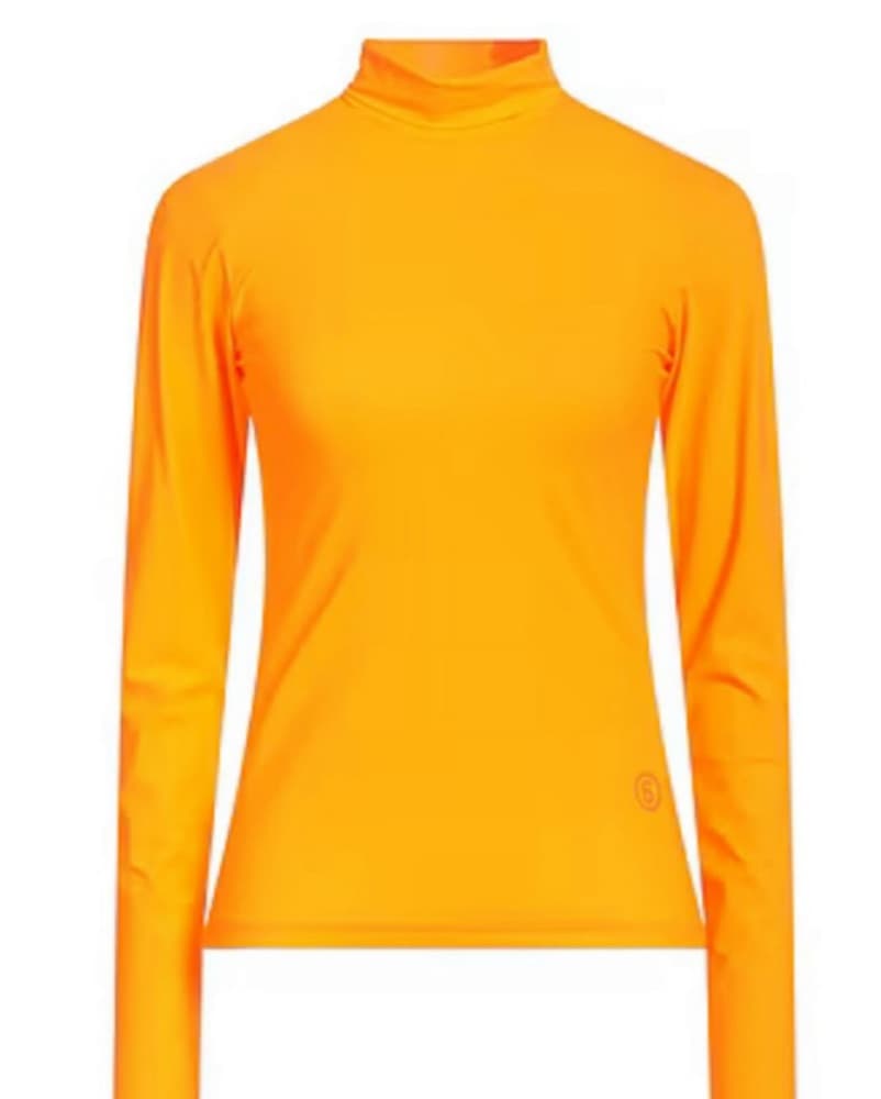 MM6 Maison Margiela Orange Turtleneck - Image 3