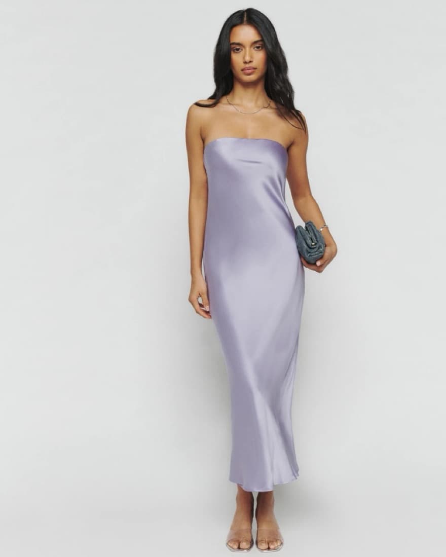 Reformation Joana Silk Dress - Image 1