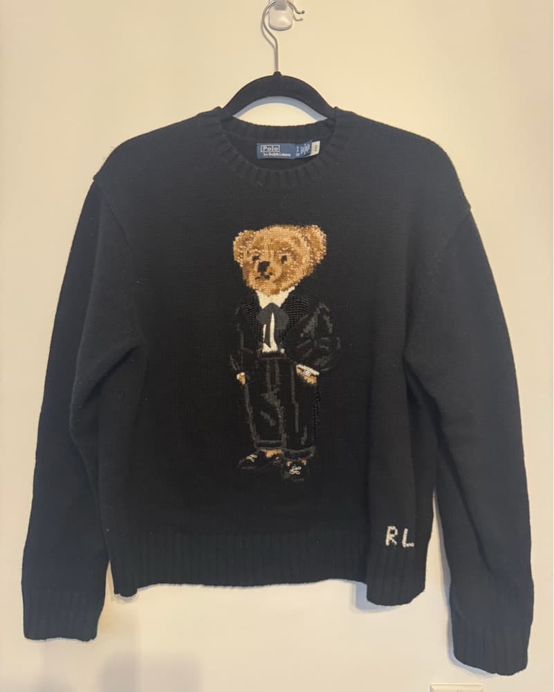 Tuxedo Polo Bear Crewneck Sweater - Image 2