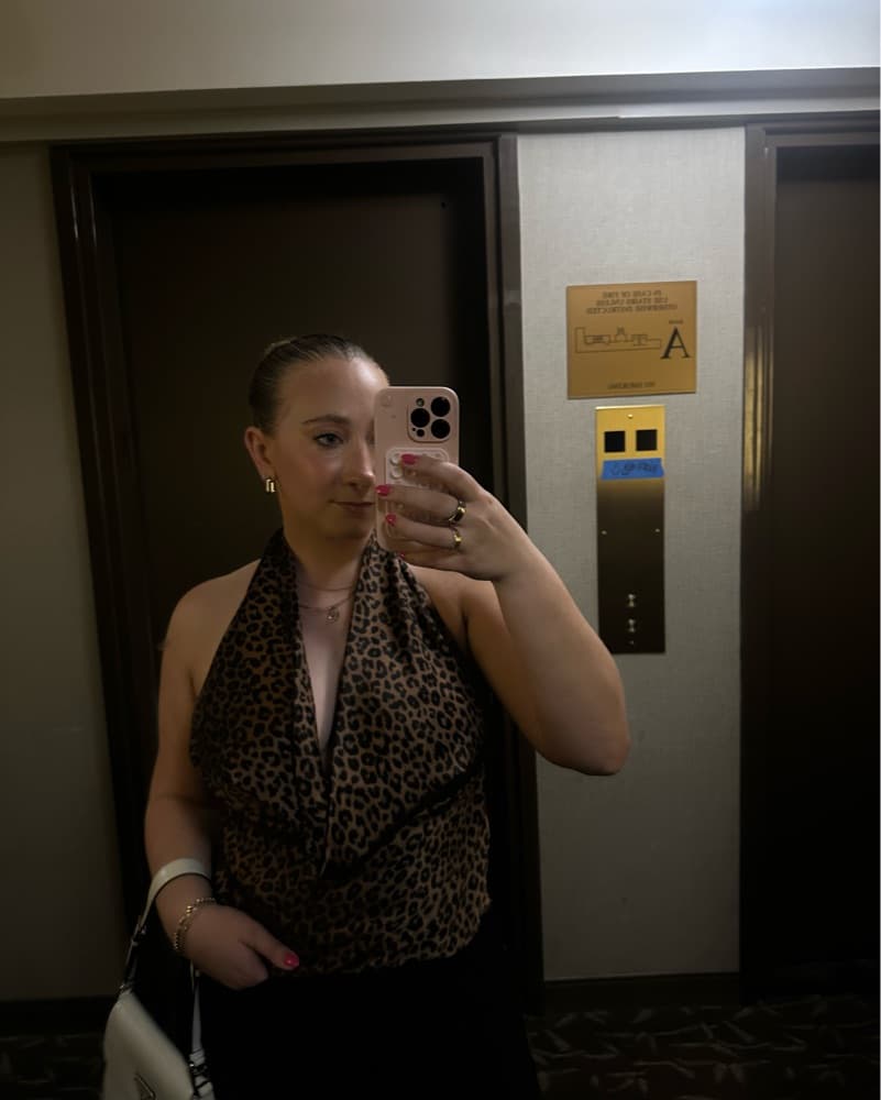 Leopard Print Halter Top - Image 1