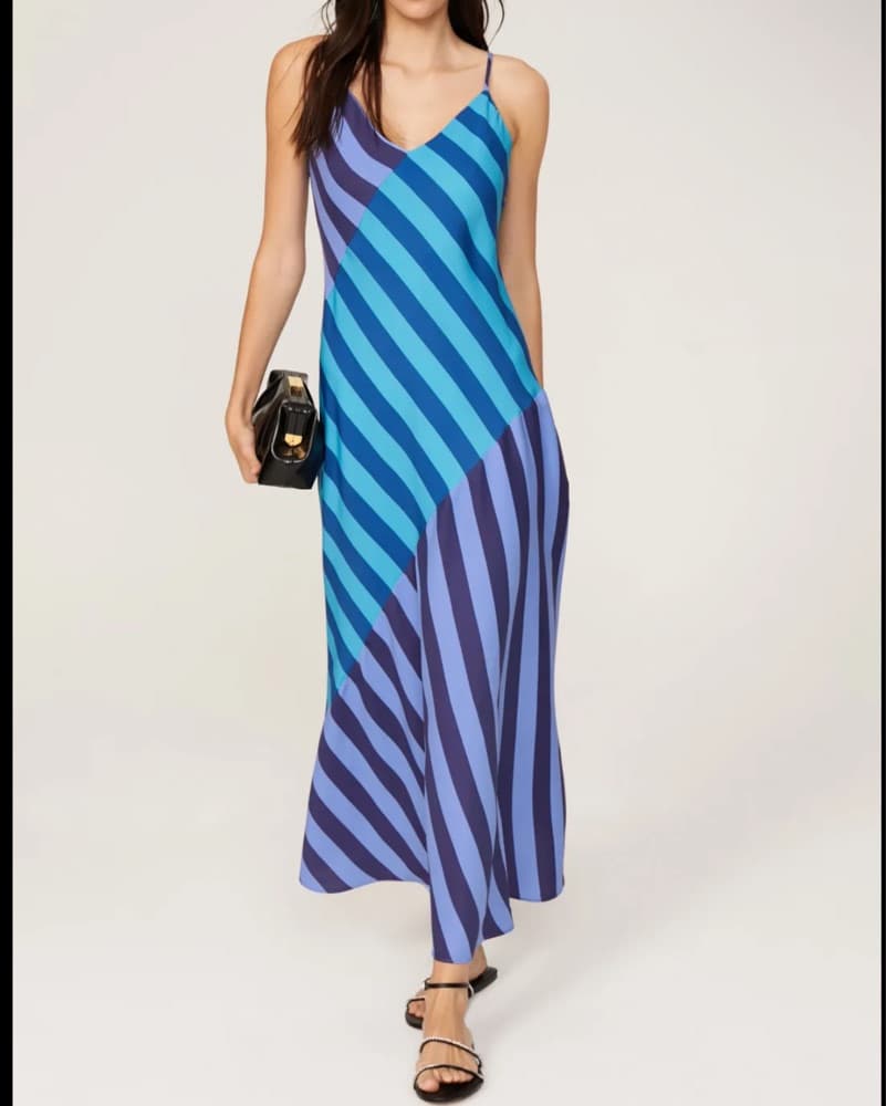 Saunders Collective Striped Maxi Dress - Image 1