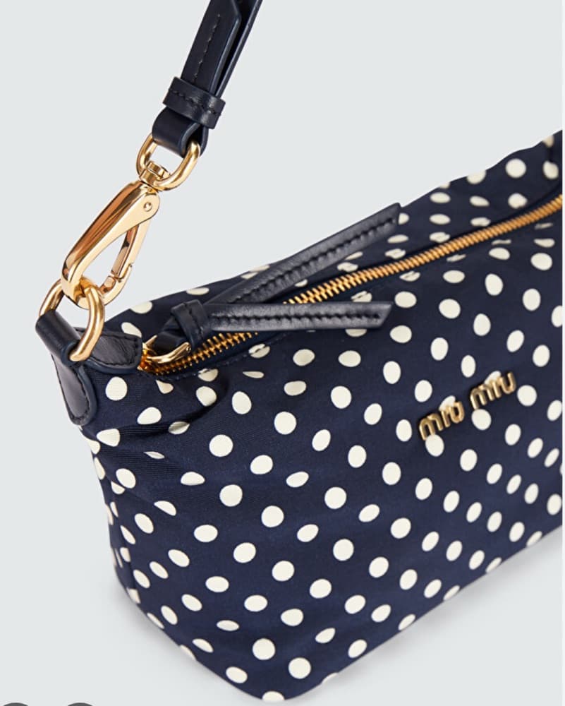 Miu Miu Faille Polka Dot Mini Bag - Image 2