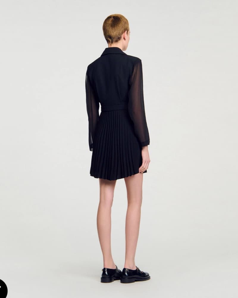 Fitted Black Dress - Image 4