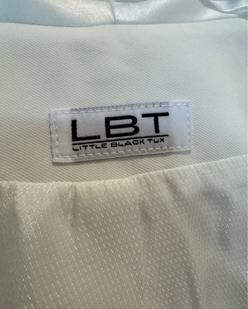Little Black Tux Ivory Suit - Image 6