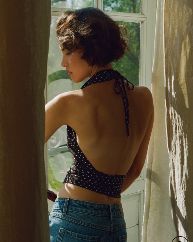 With Jean Polka Dot Halter  - Image 4