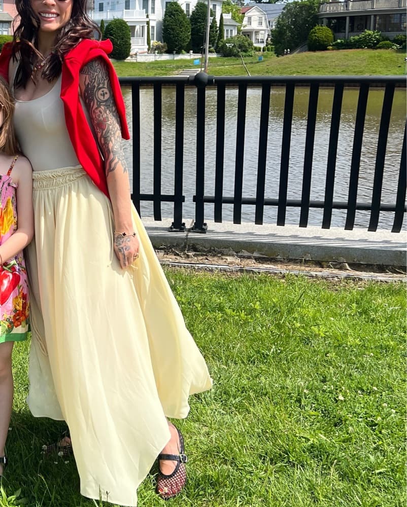H&M Sold Out Yellow Maxi Skirt - Image 2
