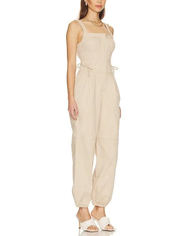 Almond Stripe Jumpsuit - Image 2
