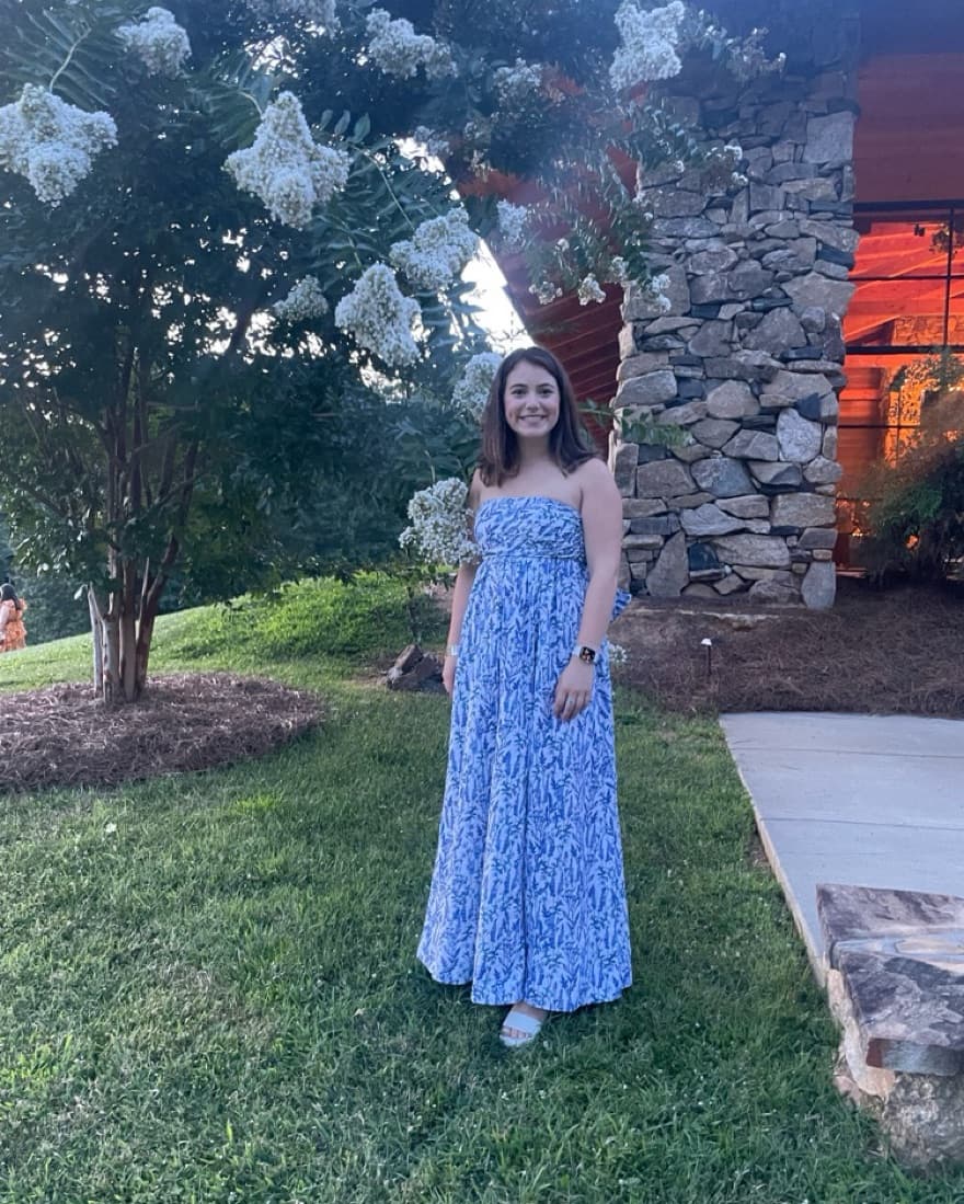 Floral Printed Strapless Maxi Dress - Image 1