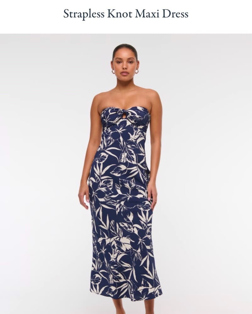 Strapless Knot Kaxi Dress - Image 1