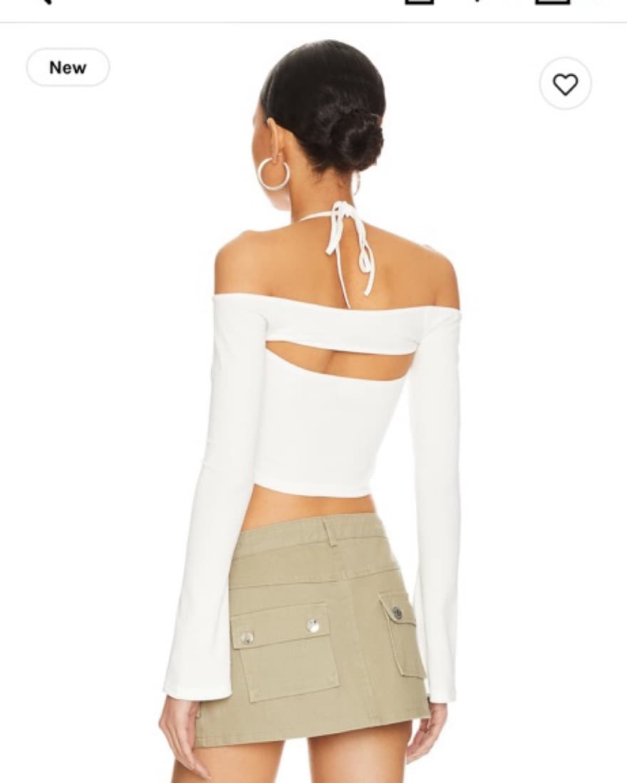 Revolve White Halter Top - Image 3