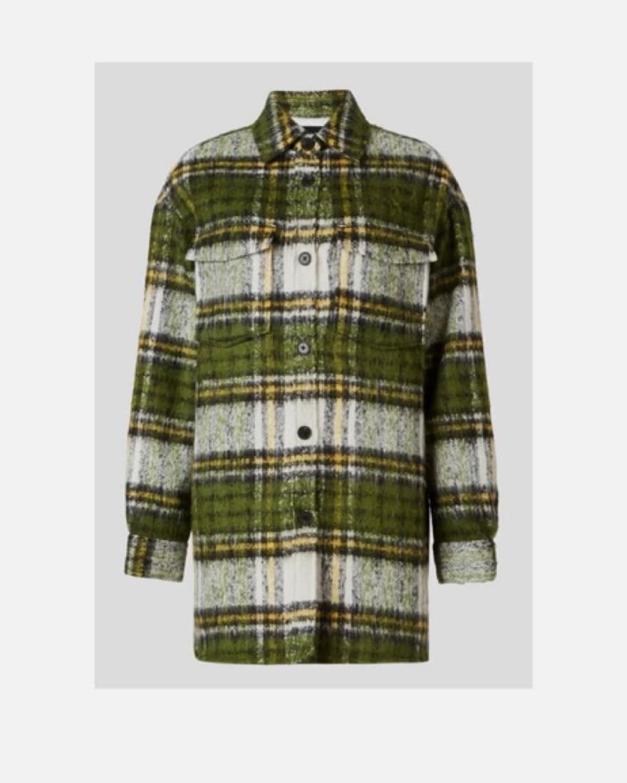 All Saints Plaid Wool Coat/Shacket - Image 3