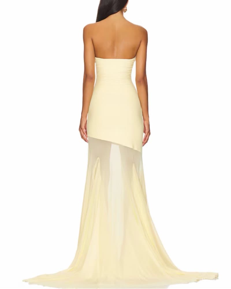Dahlia Gown in Butter Yellow - Image 2