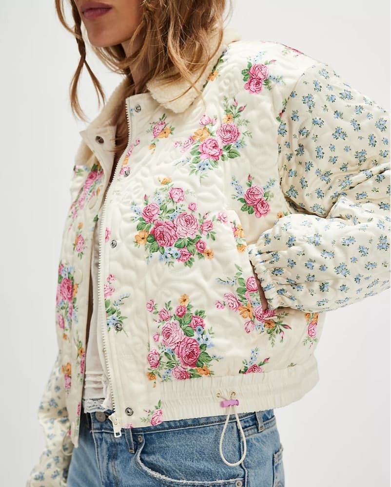 For Love & Lemons Marlee Cropped Puffer - Image 3