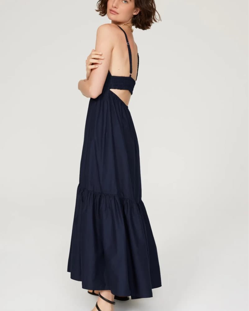 ALC Rhodes Midi Dress in navy  - Image 5