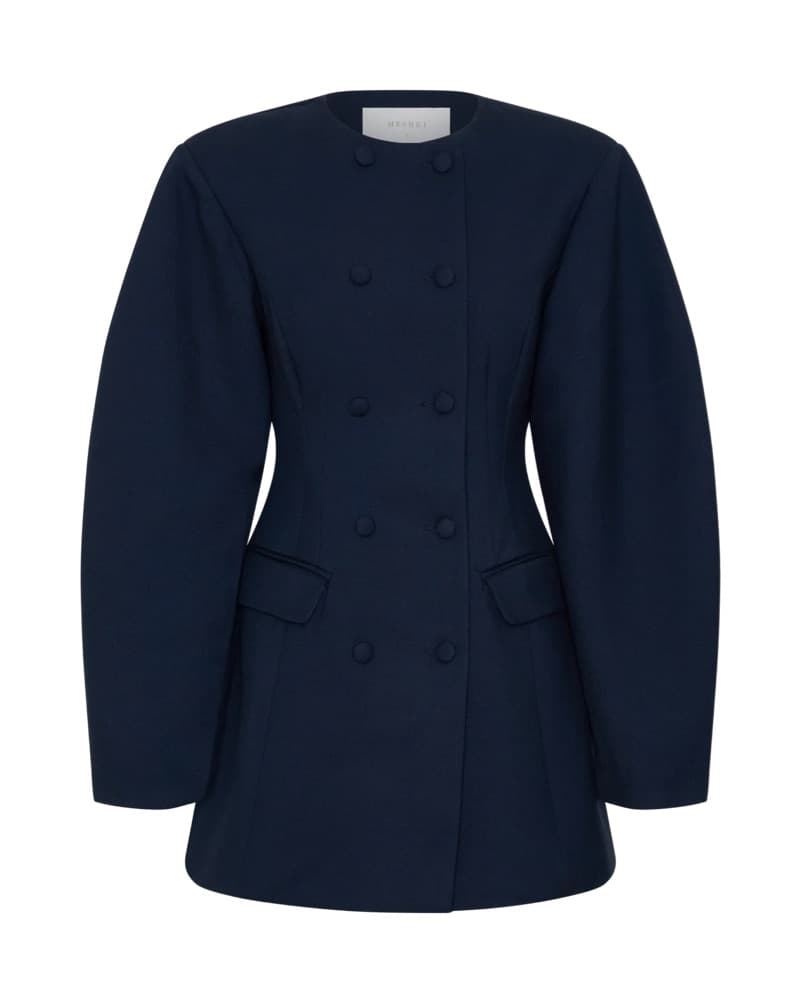 Navy Blue Meshki Blazer Mini Dress - Image 4