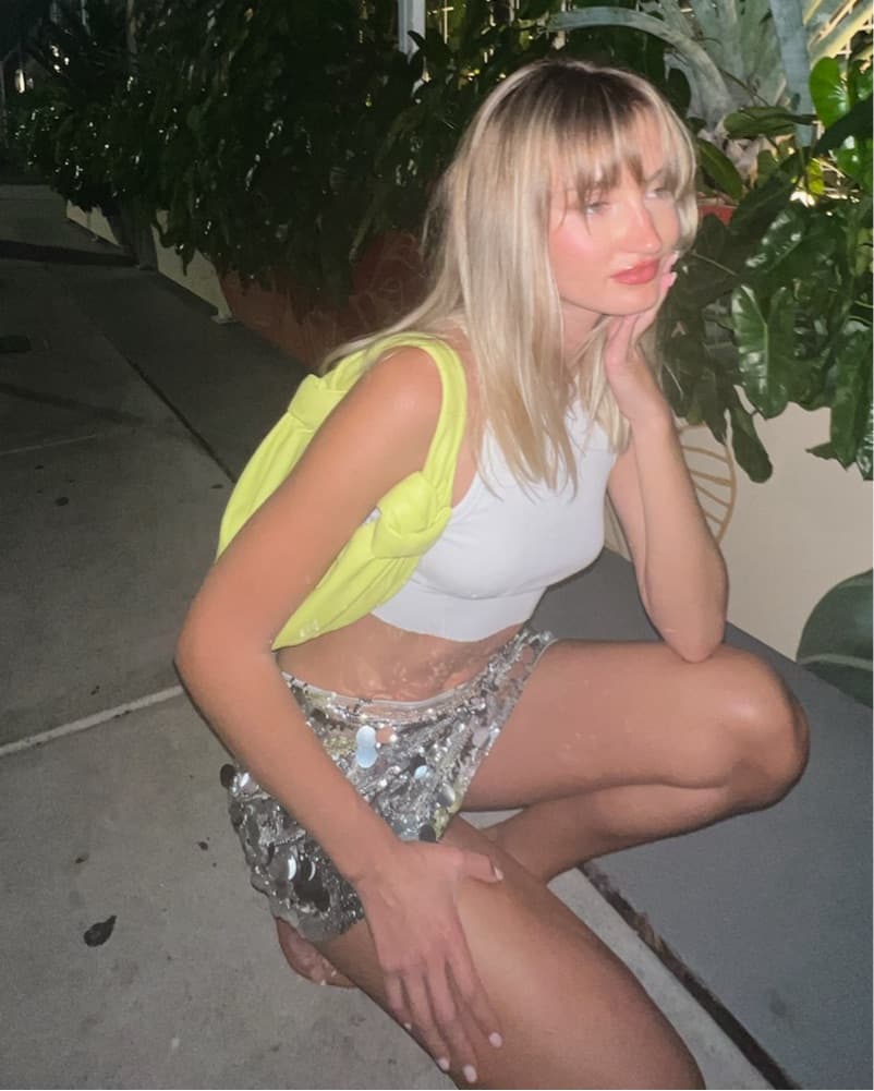 Low Rise Paillette Skirt - Image 2