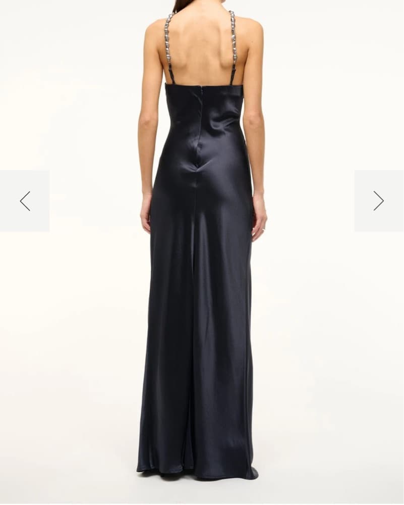 Staud Cadence Dress Navy - Image 2
