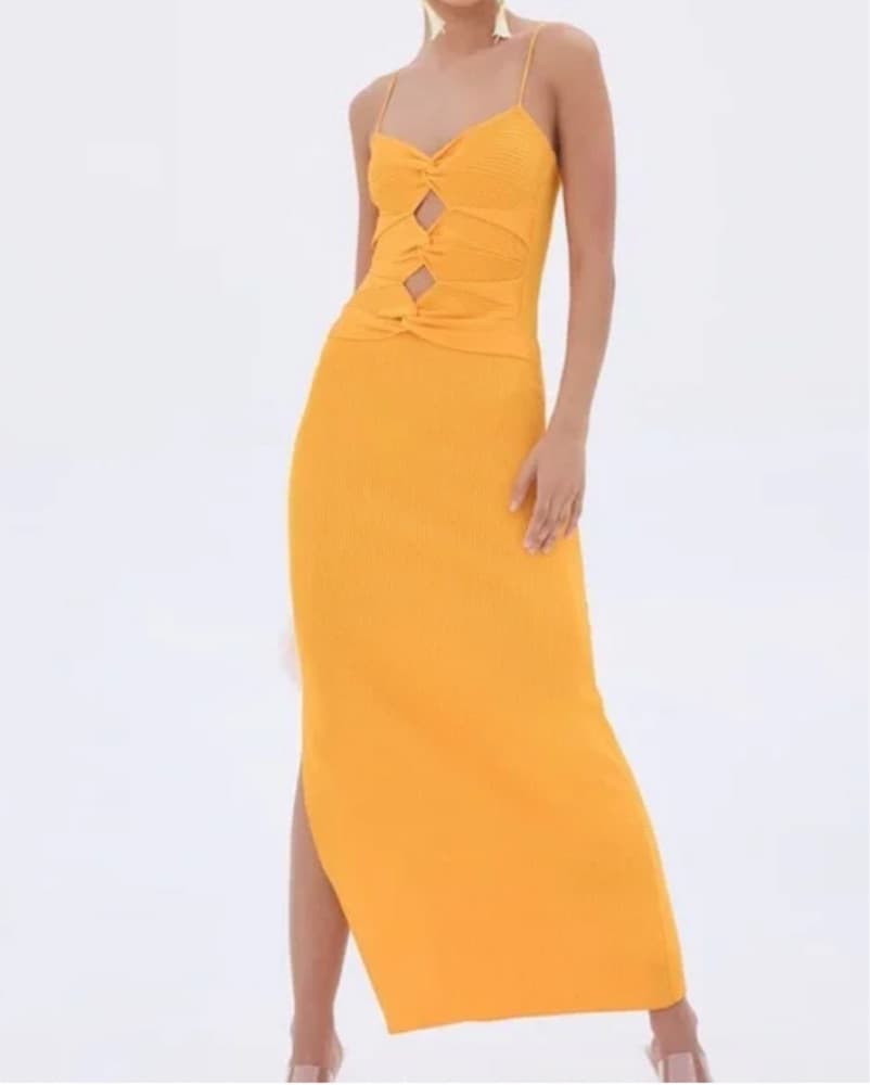 Cult Gaia Honey Knit Dress - Image 2