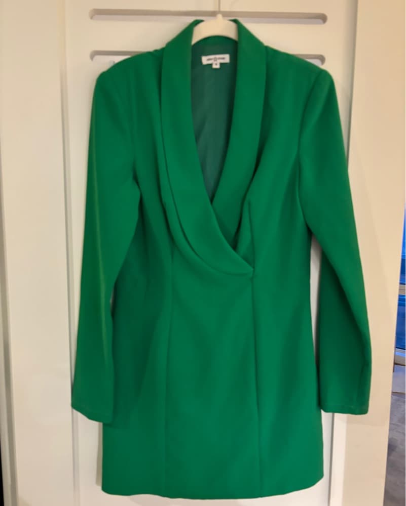 Area Stars Green Long Sleeve Mini Dress - Image 3