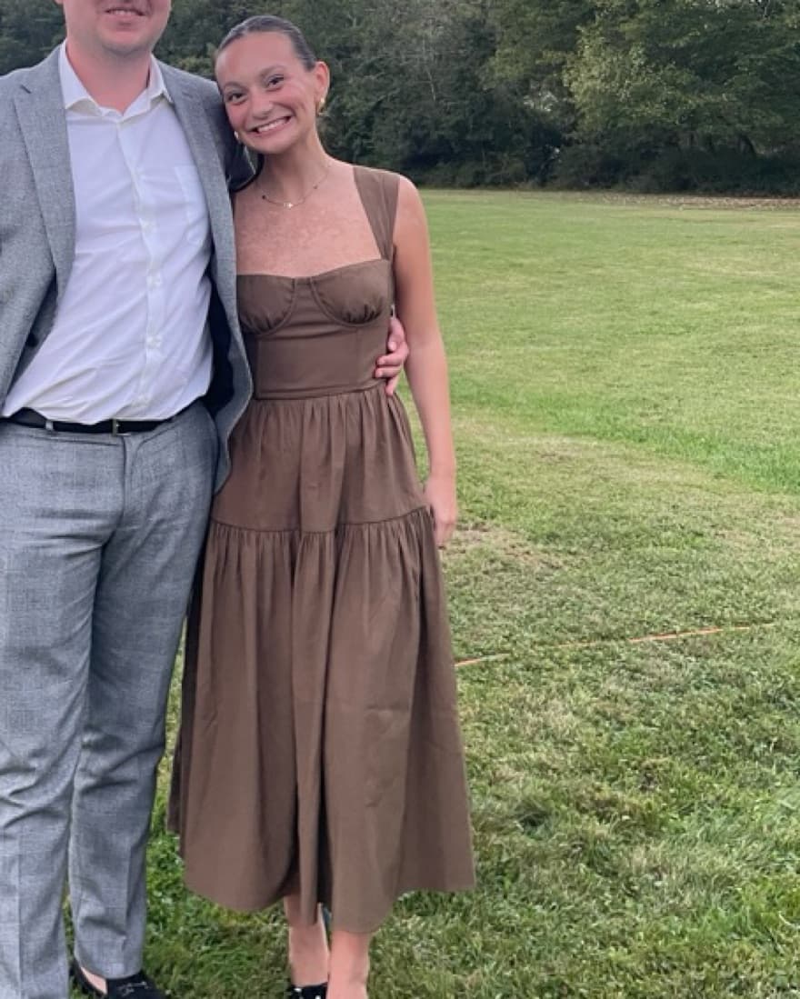 WeWoreWhat Linen Midi Dress - Image 1