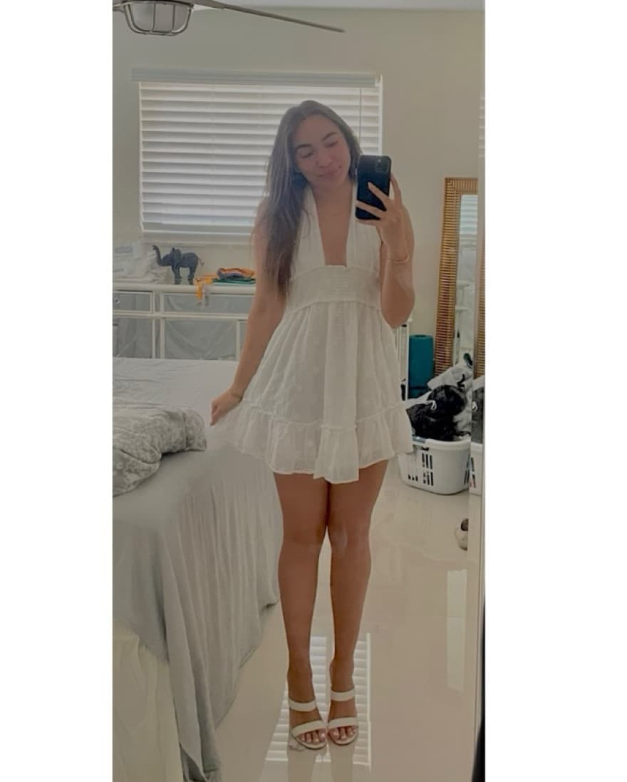 White Floral Dress - Image 1