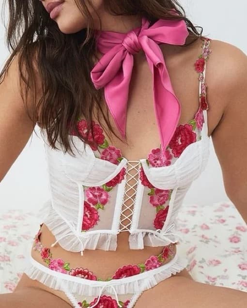 For Love & Lemons Floral Bustier  - Image 1