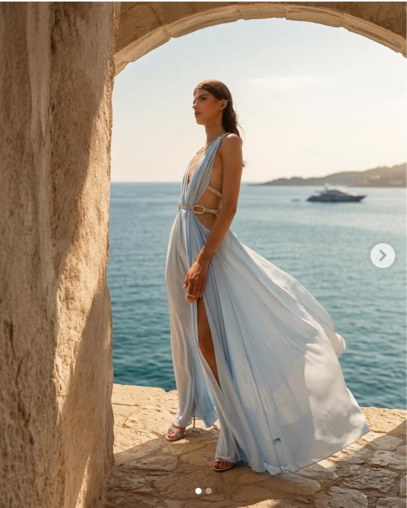Bronx and Banco Brielle Blue Gown - Image 1