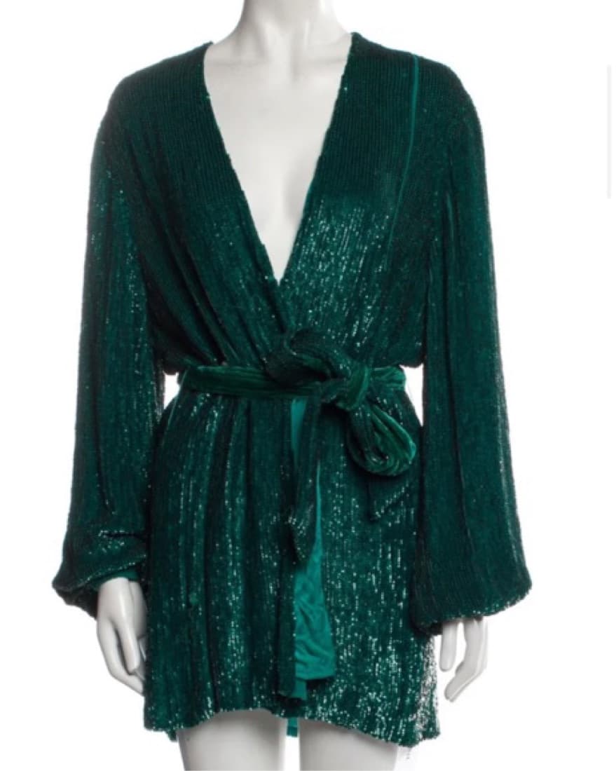 RETROFÊTE V-Neck Mini Dress - Image 2