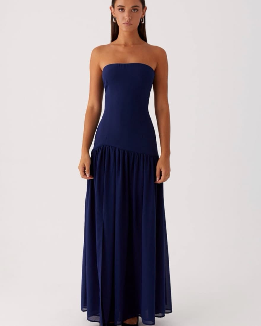 Navy Peppermayo Eden Straples Maxi Dress - Image 1