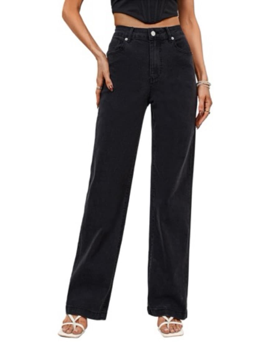 Wide Leg Oversized Black jeans - Image 1