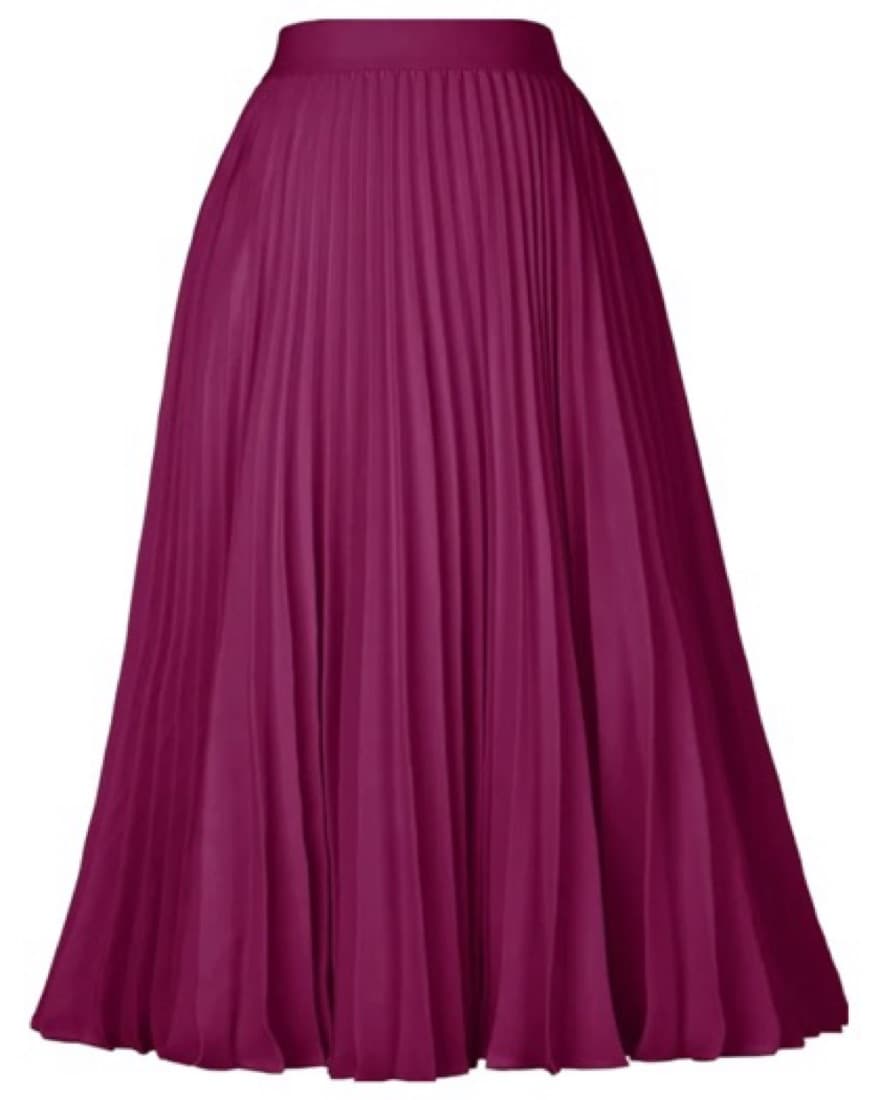 Pleated Midi Skirt - Image 1