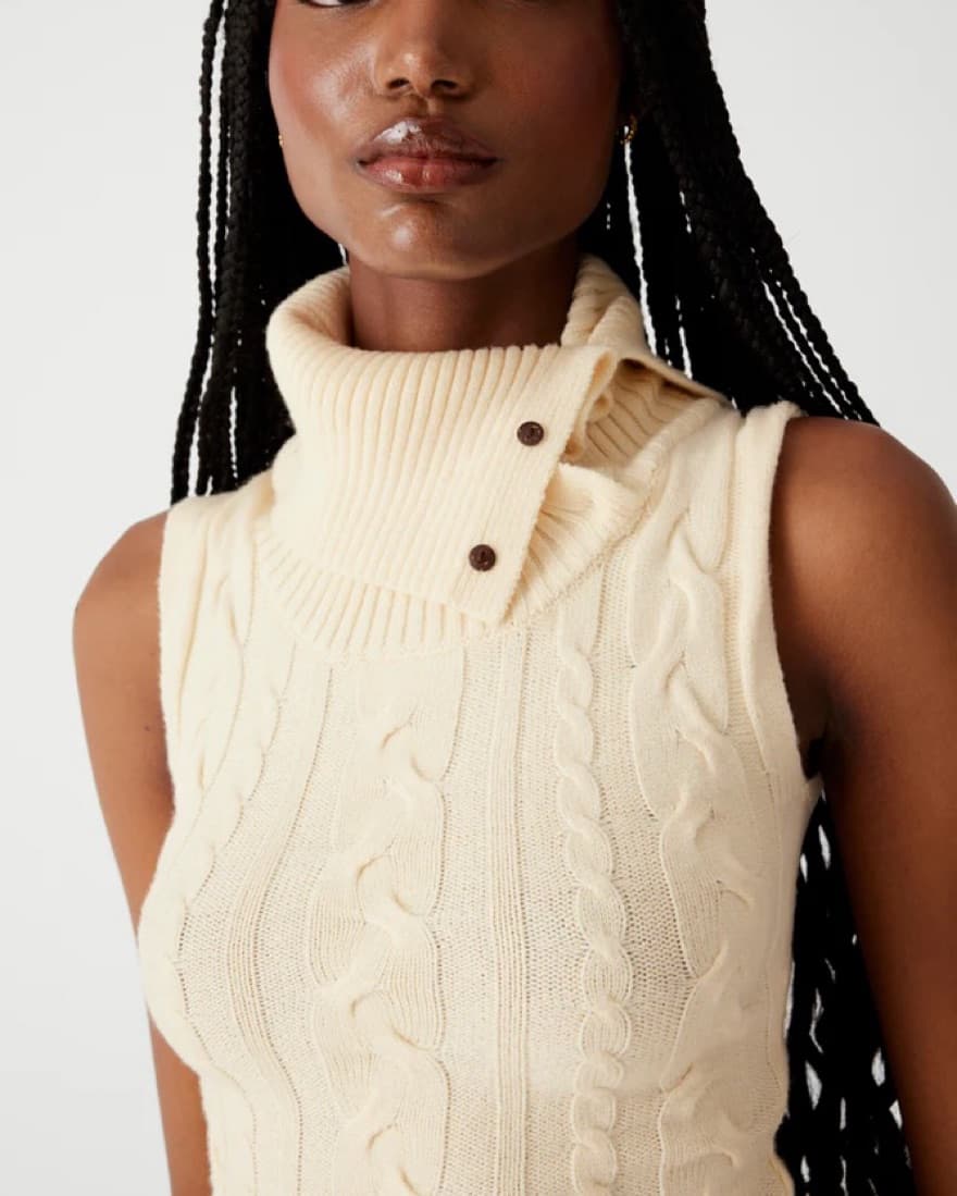 Storm Cable Cloud Knit Mini Dress - Image 2