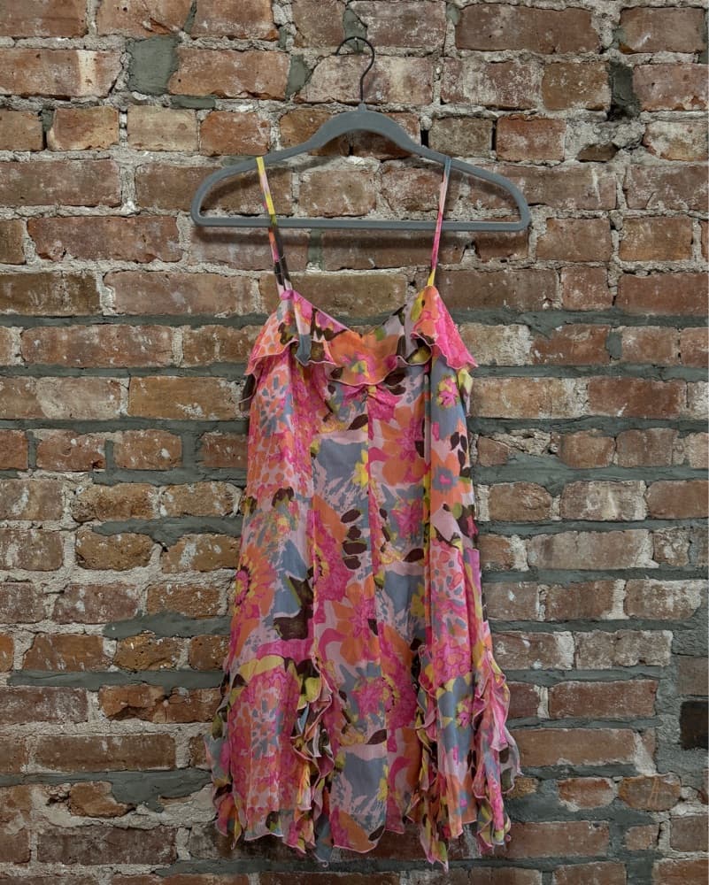 Anna Sui Ruffle Mini Dress - Image 3