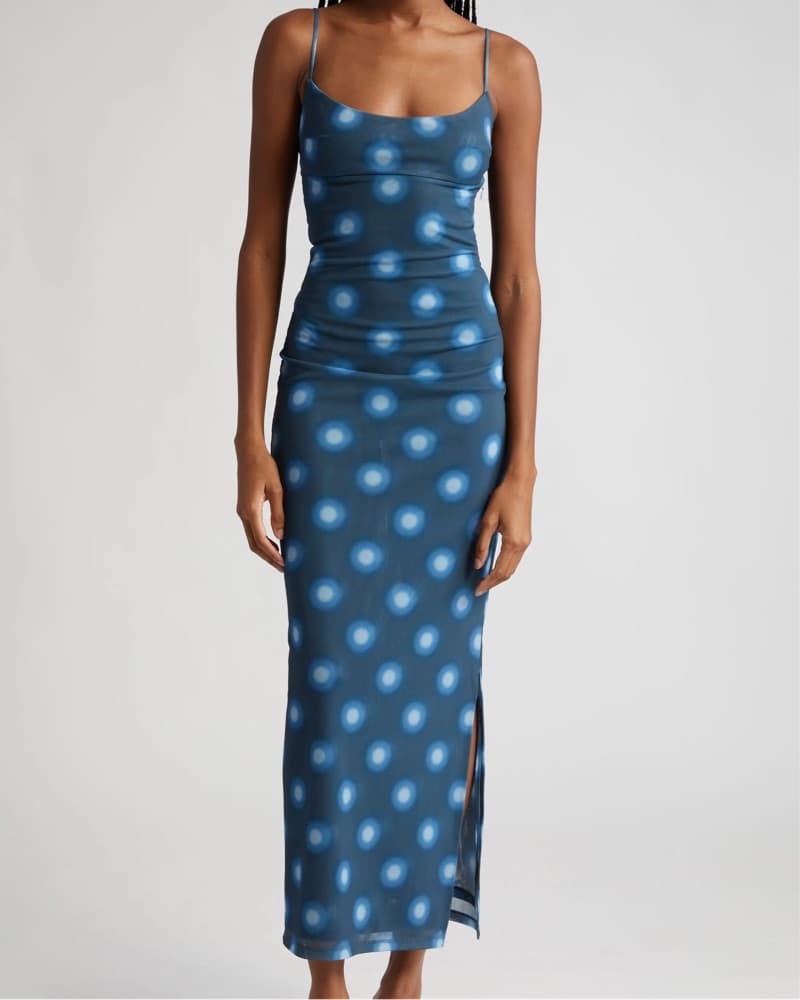 Miaou Thais Blue Midi Dress - Image 1