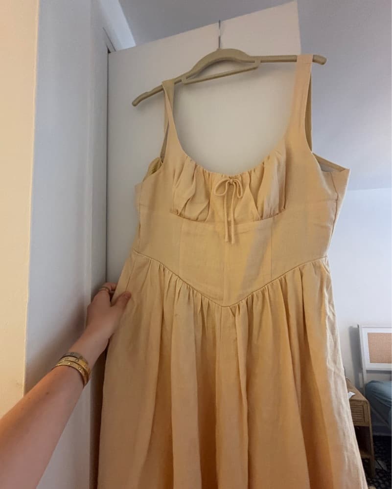 Reformation Yellow Dress - Image 2