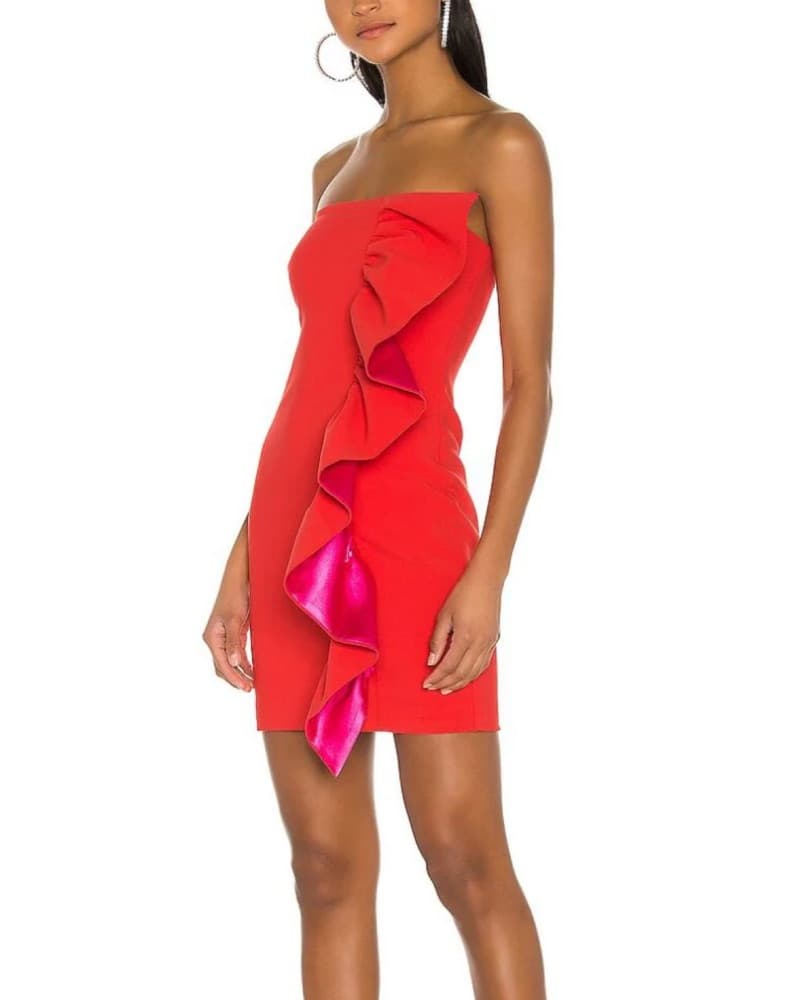 Likely Farrah Red Strapless Mini Dress - Image 2